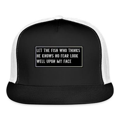 Fishing Cap Funny - black/white