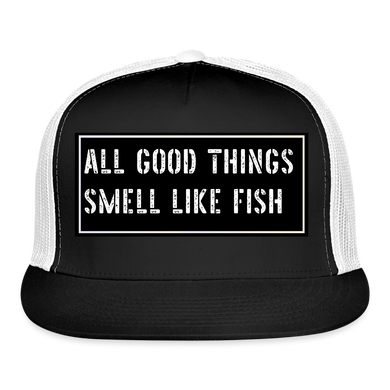 Fishing Cap Funny - black/white
