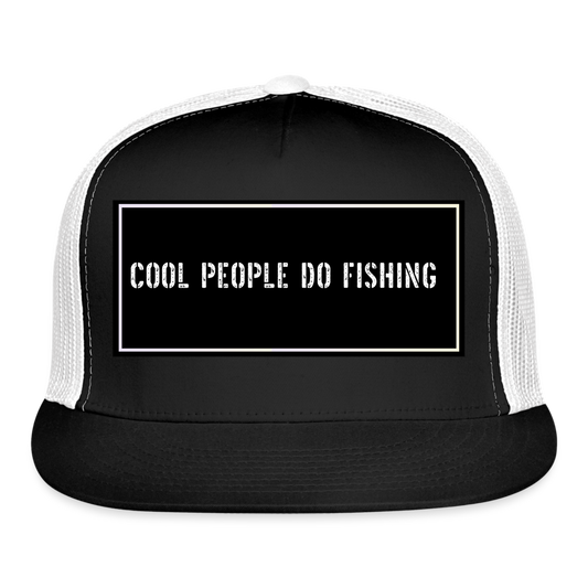 Funny Fishing Cap - black/white