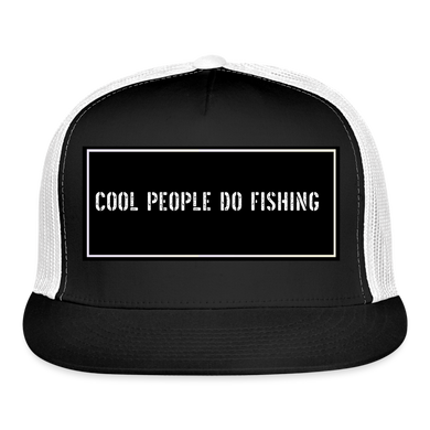 Funny Fishing Cap - black/white