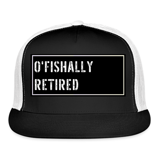 Fishing Hat Funny - black/white
