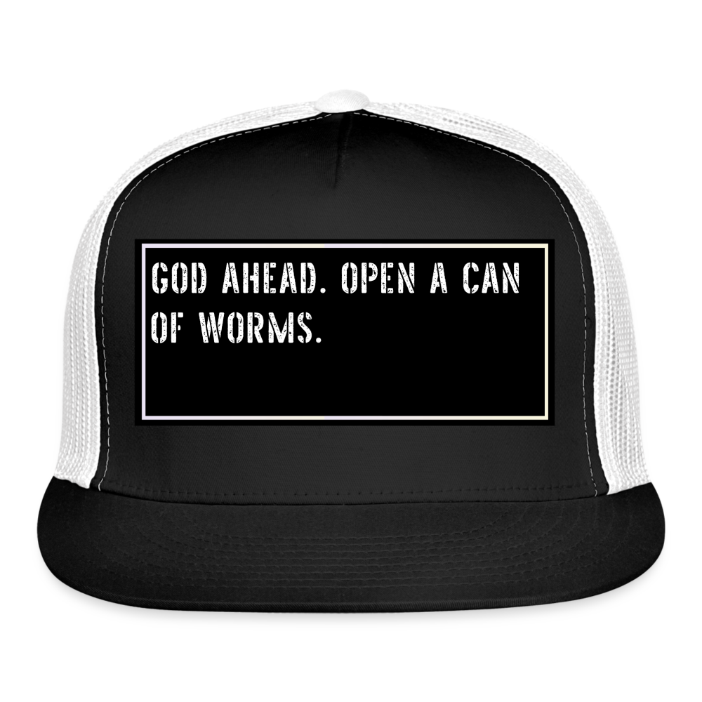 Fish Hat Funny - black/white