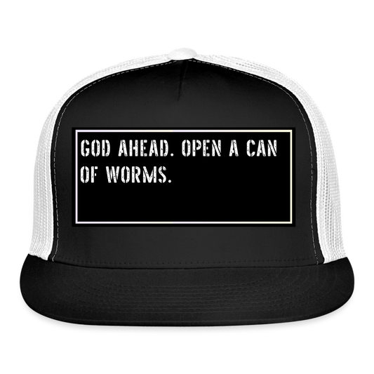 Fish Hat Funny - black/white