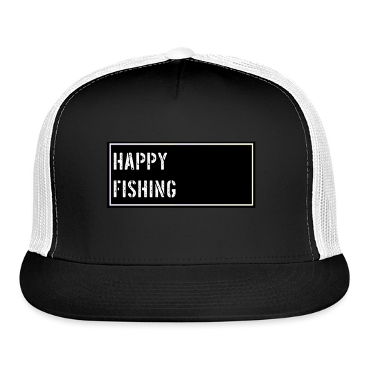 Funny Fish Hat - black/white