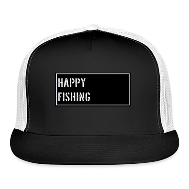 Funny Fish Hat - black/white