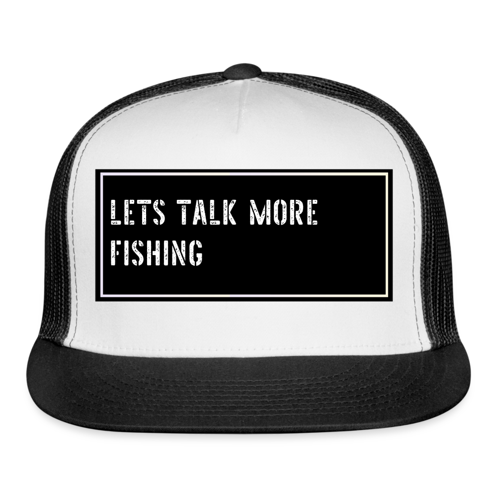 Fishing Hat Funny - white/black