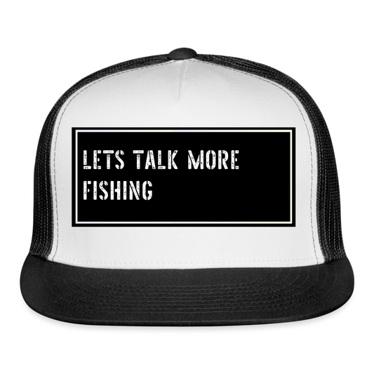 Fishing Hat Funny - white/black