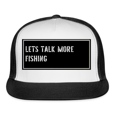 Fishing Hat Funny - white/black