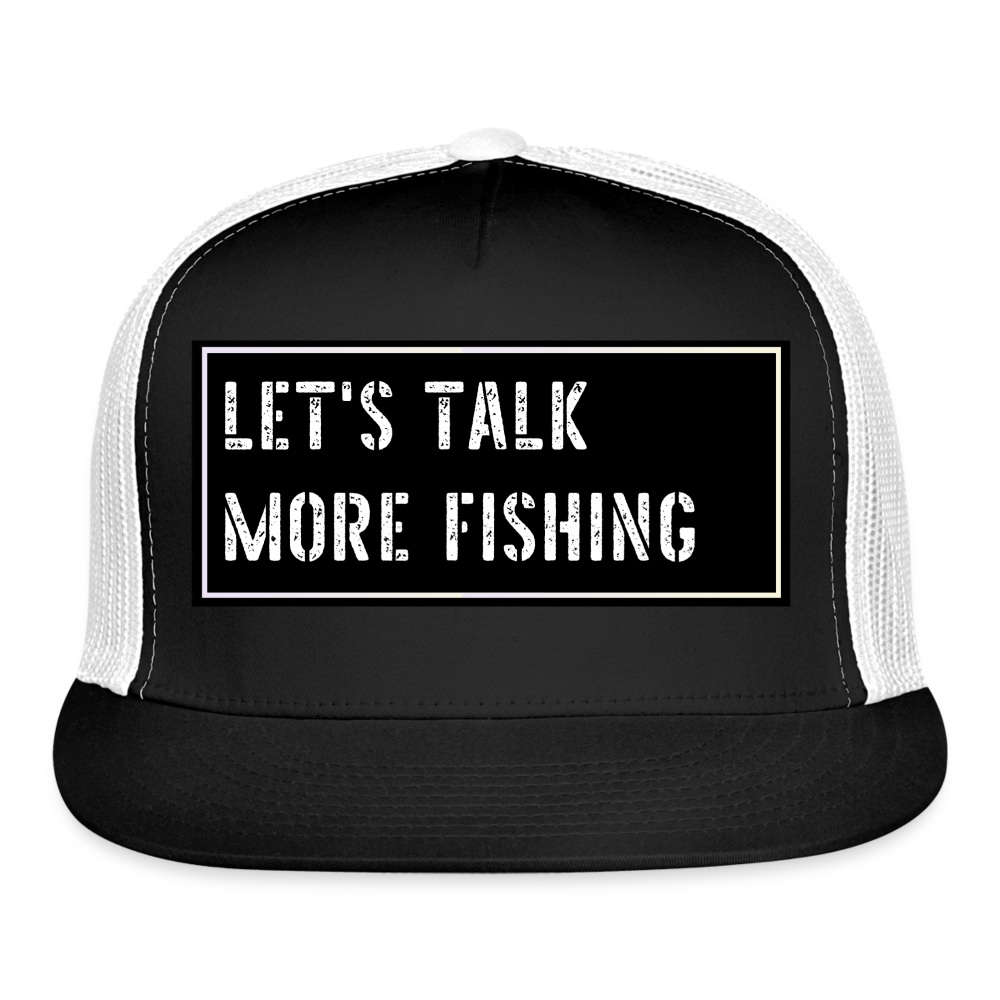 Fishing Hat Funny - black/white