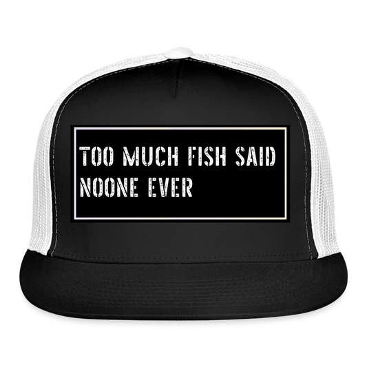 Fishing Hat Funny - black/white