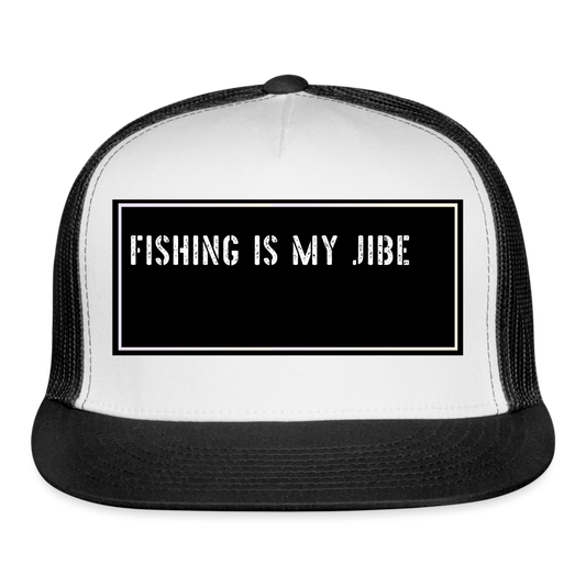Funny Fish Hat - white/black