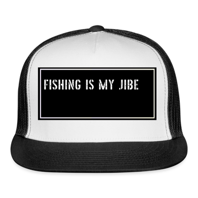 Funny Fish Hat - white/black