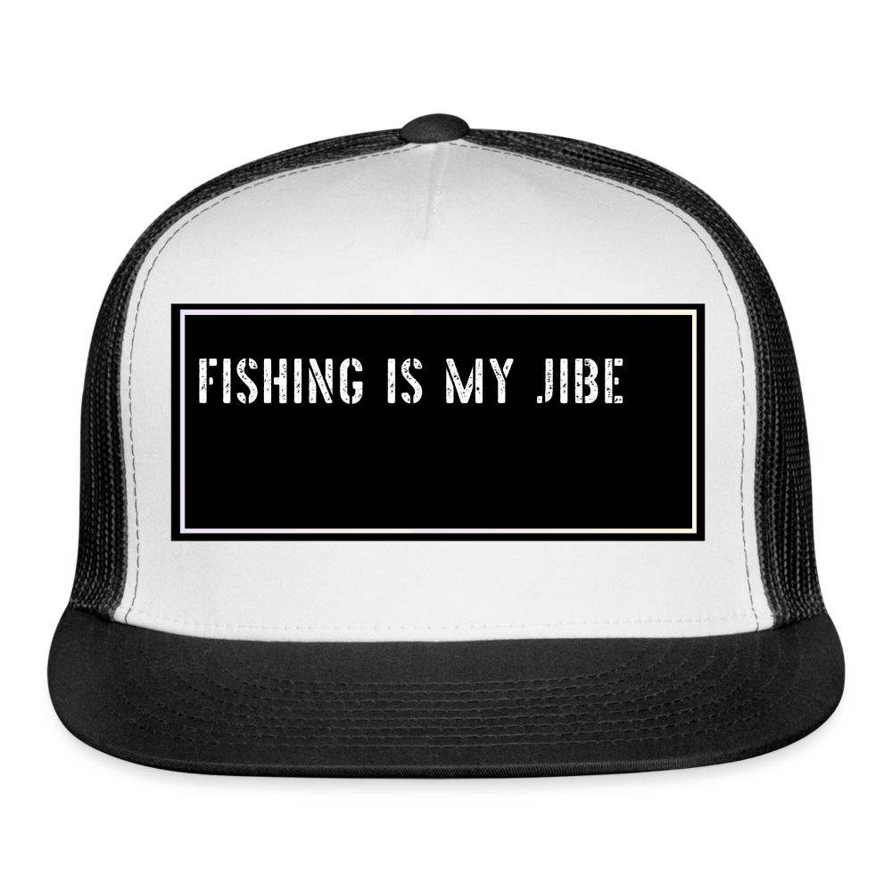 Funny Fish Hat - white/black