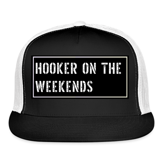 Fishing Hat Funny - black/white
