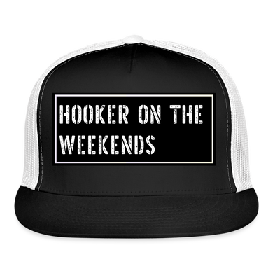 Fishing Hat Funny - black/white