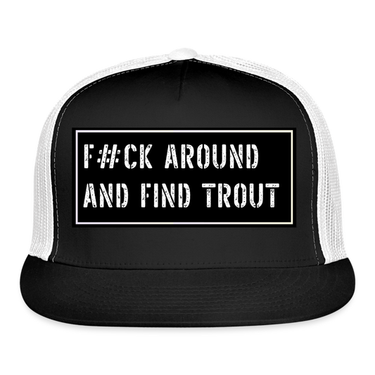 Fishing Hat Funny - black/white