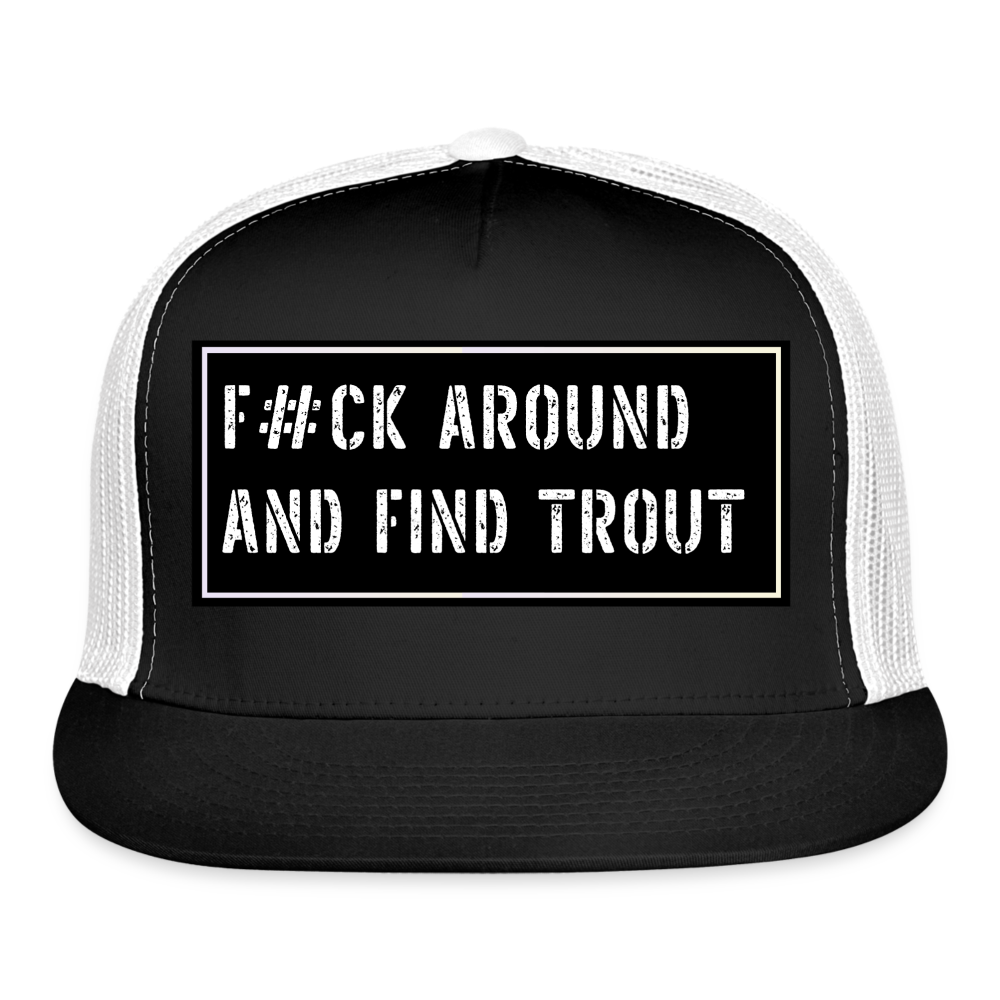 Fishing Hat Funny - black/white