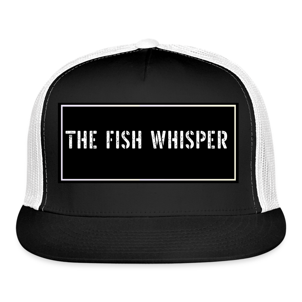 Funny Fishing Hat - black/white