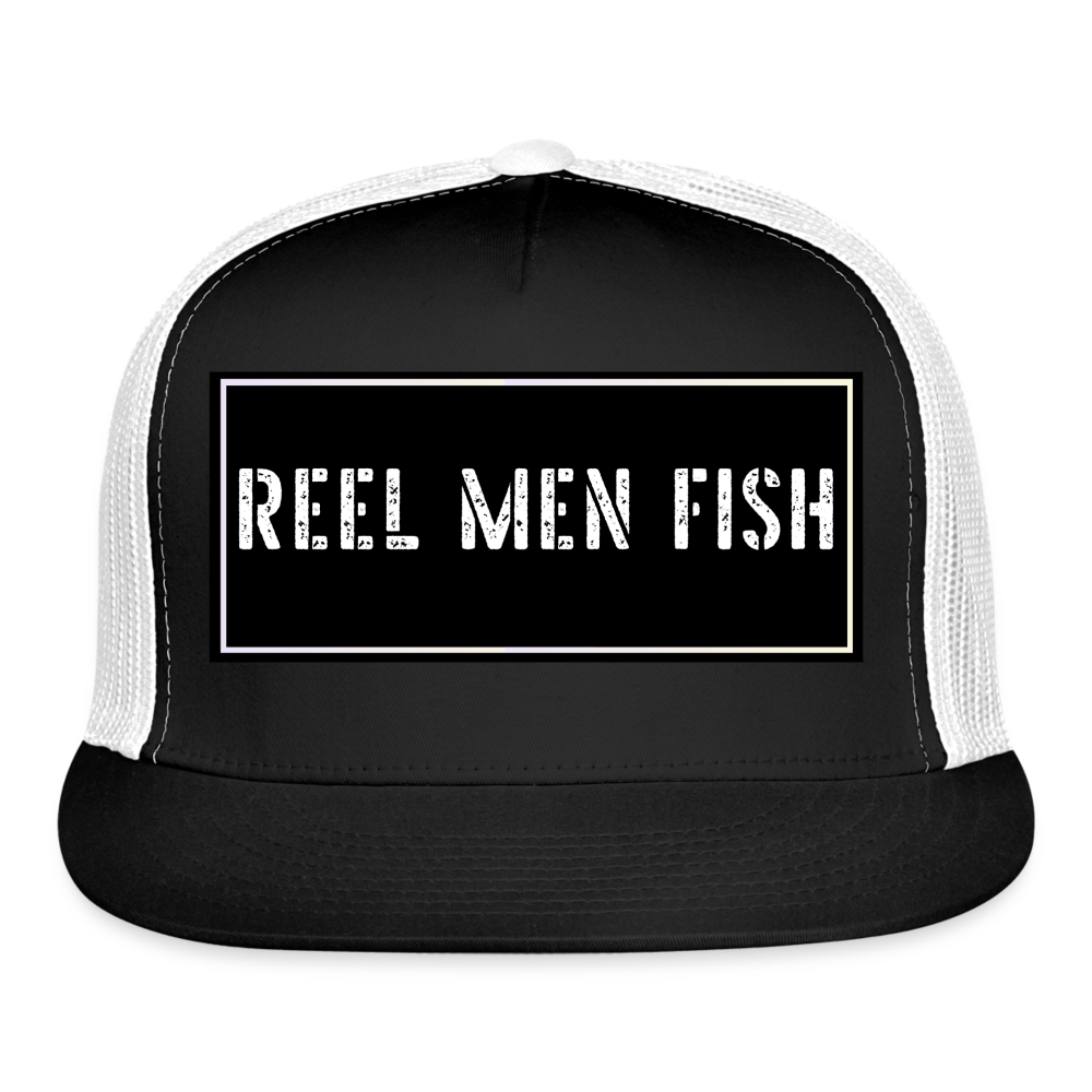 Funny Fishing Hat - black/white