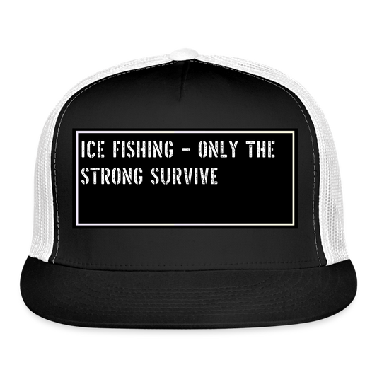 Funny Fishing Cap - black/white