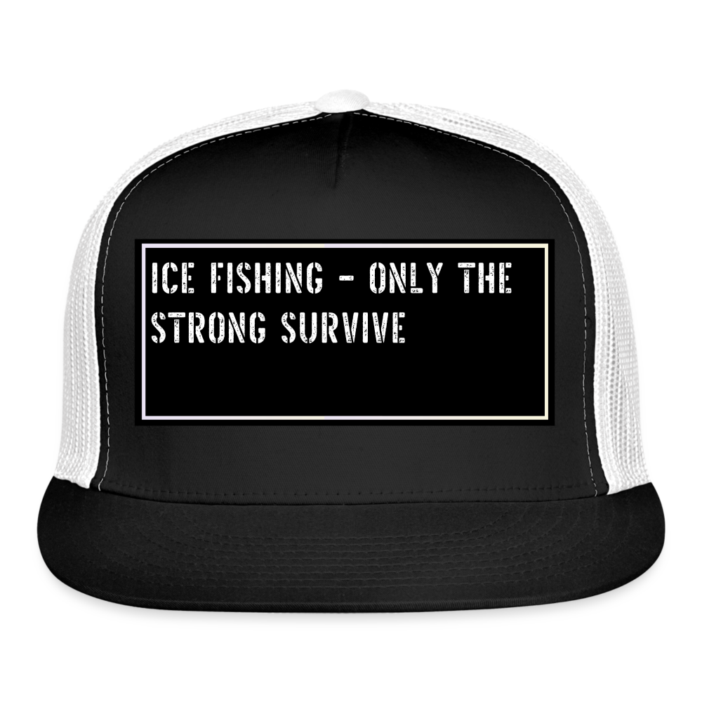 Funny Fishing Cap - black/white