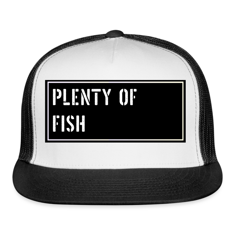 Fishing Hat Funny - white/black