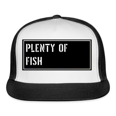 Fishing Hat Funny - white/black