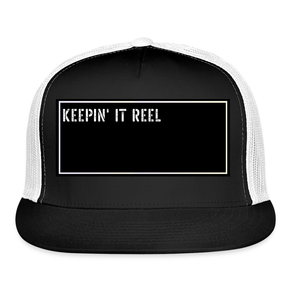 Funny Fishing Cap - black/white