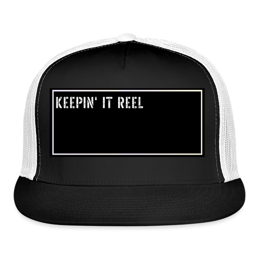 Funny Fishing Cap - black/white