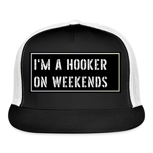 Fishing Hat Funny - black/white
