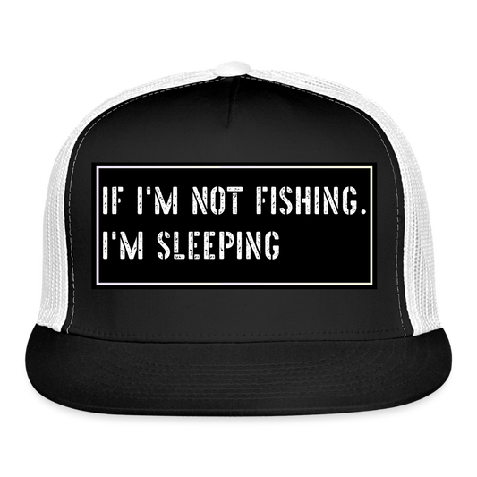 Fishing Hat Funny - black/white