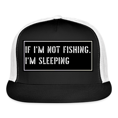 Fishing Hat Funny - black/white