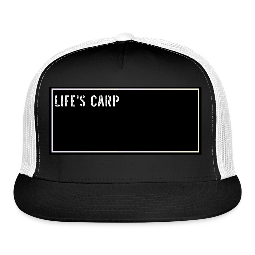 Fishing Trucker Hat Funny - black/white