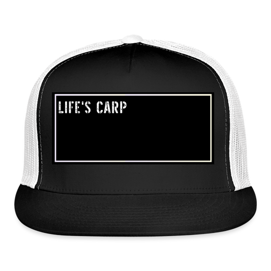 Fishing Trucker Hat Funny - black/white