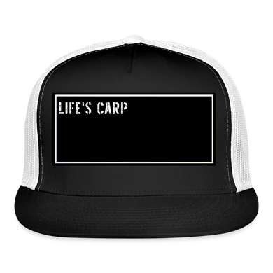 Fishing Trucker Hat Funny - black/white