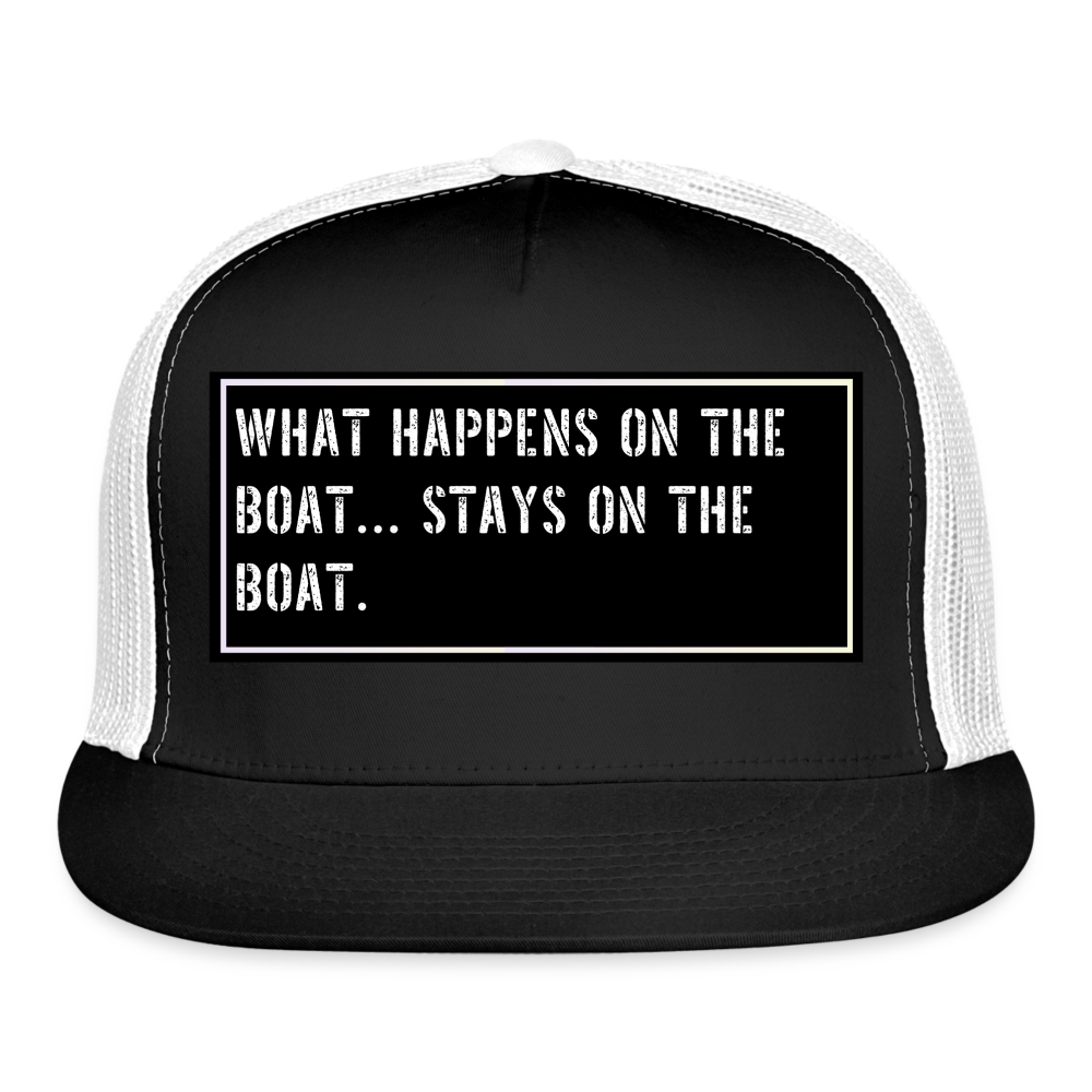Fish Hat Funny - black/white