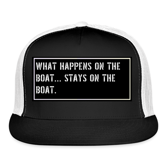 Fish Hat Funny - black/white