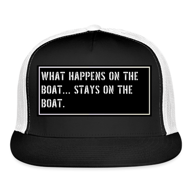 Fish Hat Funny - black/white