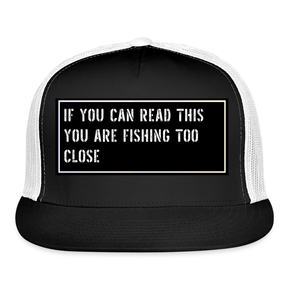 Fishing Hat Funny - black/white