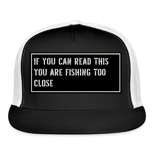 Fishing Hat Funny - black/white