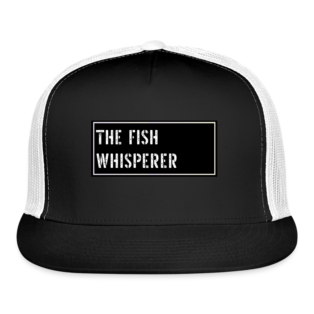 Funny Fish Hat - black/white