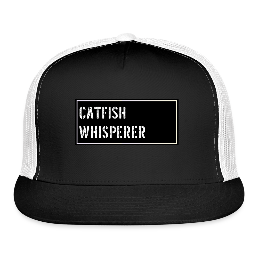 Funny Fish Hat - black/white