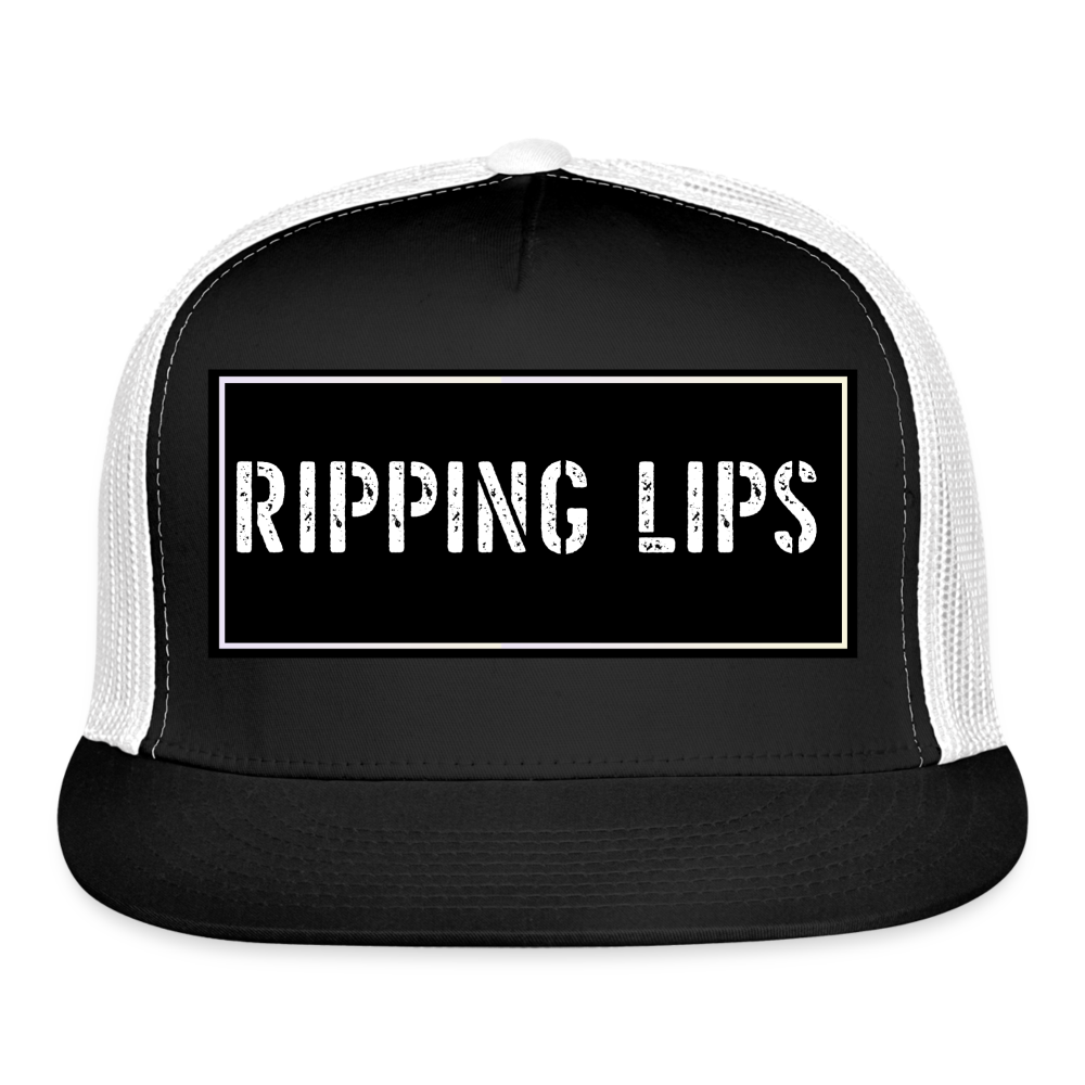 Funny Fishing Hat - black/white