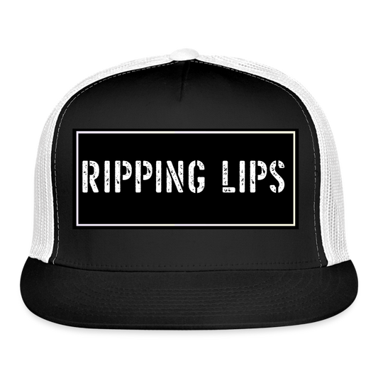 Funny Fishing Hat - black/white