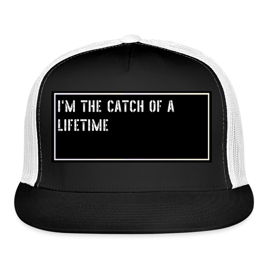 Funny Fishing Cap - black/white