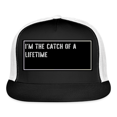 Funny Fishing Cap - black/white