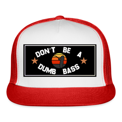 Funny Fishing Hat - white/red