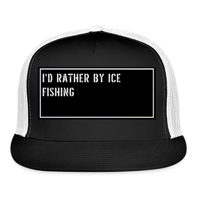 Fishing Trucker Hat Funny - black/white