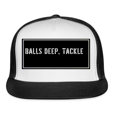 Fish Hat Funny - white/black