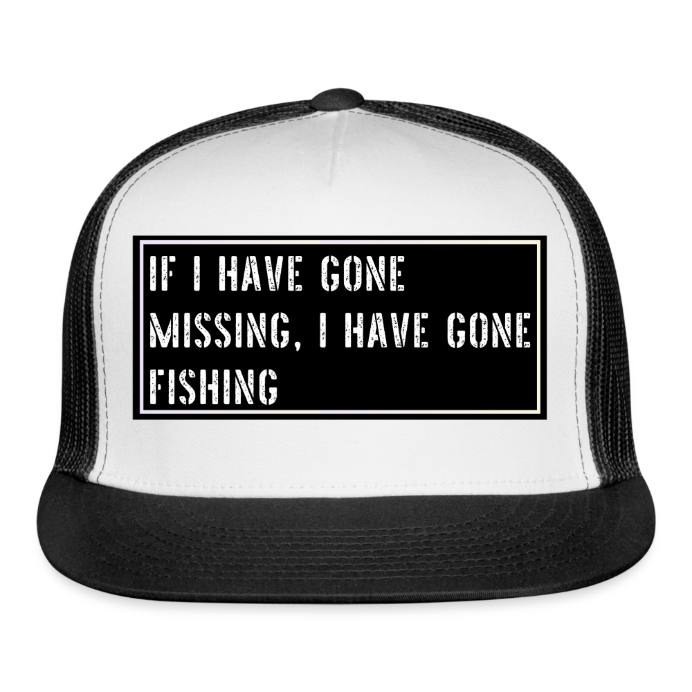 Funny Fish Hat - white/black